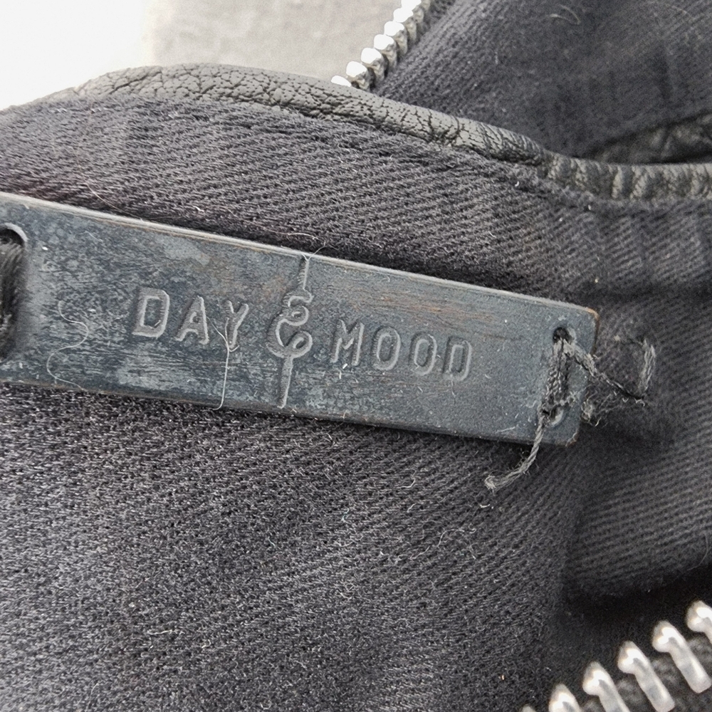 Day & Mood Black Embossed Leather Crossbody - Picture 10 of 15